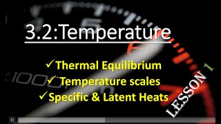 TEMPERATURE Lesson 1 A Level Physics 9702gcse exam cambridge physicsalevelphysics education [upl. by Nicolau]