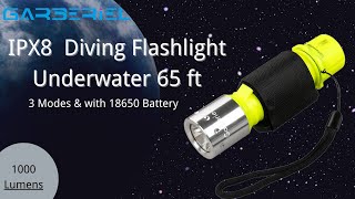 Waterproof Diving Light Scuba Diving Flashlight Underwater Activities [upl. by Yumuk]