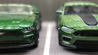 Which did it better Eruption Green Matchbox vs Greenlight GL Muscle 28 [upl. by Leirraj]