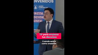 Tip para empezar tus discursos  Hablar en público [upl. by Lody32]