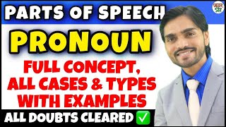 Pronoun  Parts Of Speech  Pronoun English Grammar  DefinitionHindiTypesKindsConcept [upl. by Aileduab]