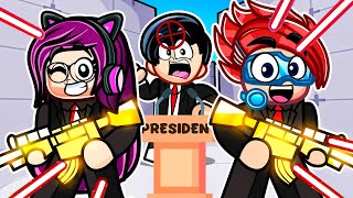 Protege al PRESIDENTE en ROBLOX RIVALS con mi FAMILIA  Karim Juega [upl. by Harrietta]