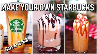 Making Starbucks Coffee Drinks at Home  Save Money [upl. by Kirimia]