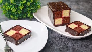 Battenberg Cake Recipe  Eggless amp Without Oven  Yummy [upl. by Adnwahs]