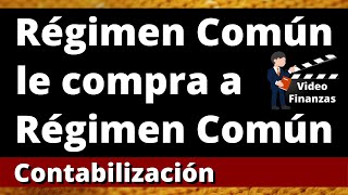 Régimen Común Compra a Régimen Común Ejercicio con IVA Retefuente y Reteica Ejemplo practico Excel [upl. by Nevins]