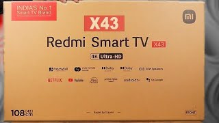 Redmi 4k Tv 43 inch  Redmi 43 inch Android Tv  Redmi Smart Led Tv  Redmi Tv  Redmi 4k Led Tv [upl. by Eittol]