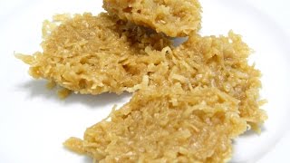 No bake Coconut cookies or Dulce de coco Bilingual video [upl. by Nillad392]