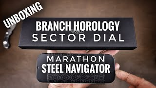 Marathon Steel Navigator and Branch Horology Sector Dial  Double Unboxing [upl. by Ecidnak]