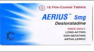 أيريوس أقراص لعلاج الحساسية والحكة الجلدية Aerius Tablets [upl. by Ditzel]