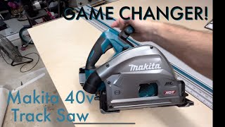 Initial impression Makita XGT 40V Track Saw [upl. by Atelahs]