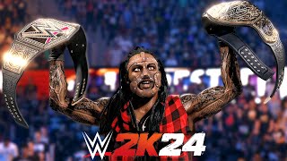 WWE 2k24 MyRise Full Movie Road To Wrestlemania Undisputed Championship [upl. by Jezebel413]