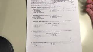 Chem 2 Intro to Acids and Bases Review [upl. by Annabella543]