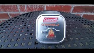 Coleman Citronella Candle [upl. by Peggie]