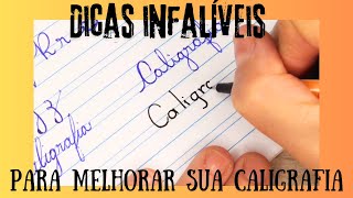 COMO Melhorar a CALIGRAFIA no CADERNO DE CALIGRAFIA [upl. by Naujak]