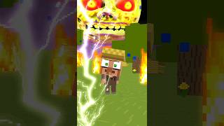 Villager VS The Lunar Moon Charged Creeper Minecraft Animation shorts [upl. by Ahmed]