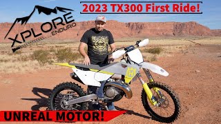 First Ride 2023 TX300 Husqvarna Review [upl. by Clarkin366]