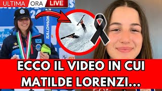 Incidente Matilde Lorenzi Il Video della Caduta Fans in lacrime [upl. by Lizette]