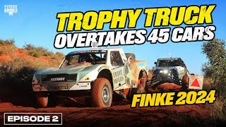 Trophy Truck OVERTAKES 45 Cars  Finke 2024 Episode 2  Race Day 1 [upl. by Broder]