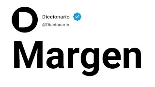 Margen Significado En Español [upl. by Ecienahs]