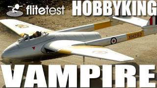 Flite Test  HobbyKing Vampire  REVIEW [upl. by Naloj260]