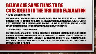 WorkBased Training Evaluation Tools and Program Evaluation Interpretation and Analysis [upl. by Herby98]