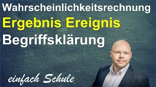 Ergebnis vs Ereignis  Wahrscheinlichkeitsrechnung [upl. by Nordek]