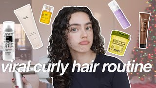 VIRAL TikTok Curly Hair Routine [upl. by Lamoureux289]