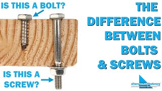 The Difference Between Bolts amp Screws  Fastener Terminology  Fasteners 101 [upl. by Sirhc436]