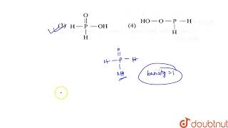 the correct structural formula of hypophosphorous acid is  12  THE P BLOCK ELEMENTS  CHEMISTR [upl. by Geralda]