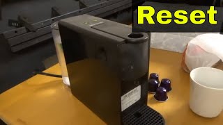 How To Reset Nespresso Essenza Mini Coffee MachineEasy Tutorial [upl. by Brecher]