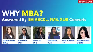 Why MBA Interview Question Answered By IIM ABC ISB XLRI SPJIMR Students  How To Answer Why MBA [upl. by Ranit410]