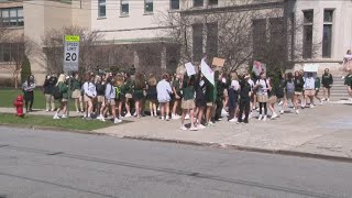 Nardin Academy students walk out of class demand change [upl. by Villada]