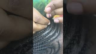 Step by Step cornrows tutorial short hairstyles cornrows [upl. by Ailyn]