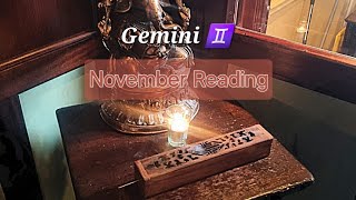 Gemini ♊️  November Monthly Tarot If youve felt stuck this is for you Things moving fast [upl. by Hgielar]