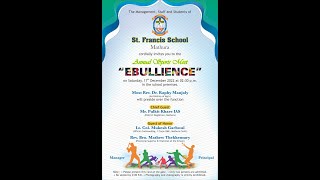 EBULLIENCE  Annual Sports Meet 202223 stfrancisschoolmathura6829 [upl. by Cooley]