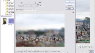 Photoscape  Fake Tilt Shift Filter [upl. by Suiradel]