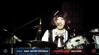 【MASHUP】BAND MAID Before Yesterday vs Stevie Wonder Skeletons [upl. by Gord]