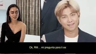 La entrevista de BTS con una chica Sub español [upl. by Aynas798]