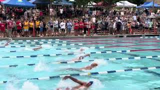 Boys 1314 100 Back MCSL coaches long course Multicam July 2024 [upl. by Barber423]