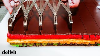 How Americas Oldest Italian Bakery Makes 40000 Rainbow Cookies Every Day  Delish [upl. by Harhay]