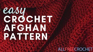 Worlds Easiest Crochet Afghan Pattern [upl. by Scarface]