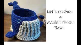 Lets crochet a whale trinket bowl [upl. by Pellikka]