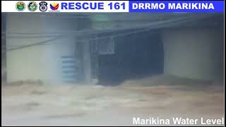 Marikina River Water Level Update  204 meters as of July 24 300PM [upl. by Orfield880]