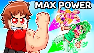 Unlocking MAX POWER in PUSHING SIMULATOR With MY CRAZY FAN GIRLS [upl. by Simsar]