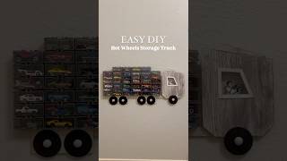 Cute DIY hot wheels truck storage😍 Follow for more ideas diy … [upl. by Mariand]