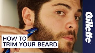 How to Trim Your Beard Beard Grooming Tips  Gillette STYLER [upl. by Mirabelle]