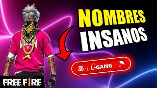 Los NOMBRES MÁS INSANOS para FREE FIRE que dan miedo [upl. by Nazay]