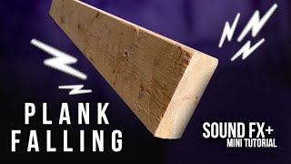 Wood  Plank Falling  Sound Effect [upl. by Wiedmann]