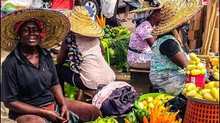 AgbogbloshieVegetable Market in Accra Ghana [upl. by Xerxes285]