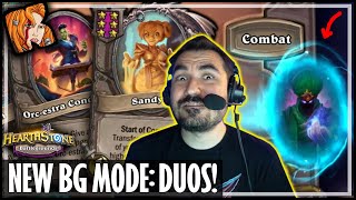 MY FIRST DUO BG GAME Ft BOFUR  DUOS  Hearthstone Battlegrounds [upl. by Savory145]